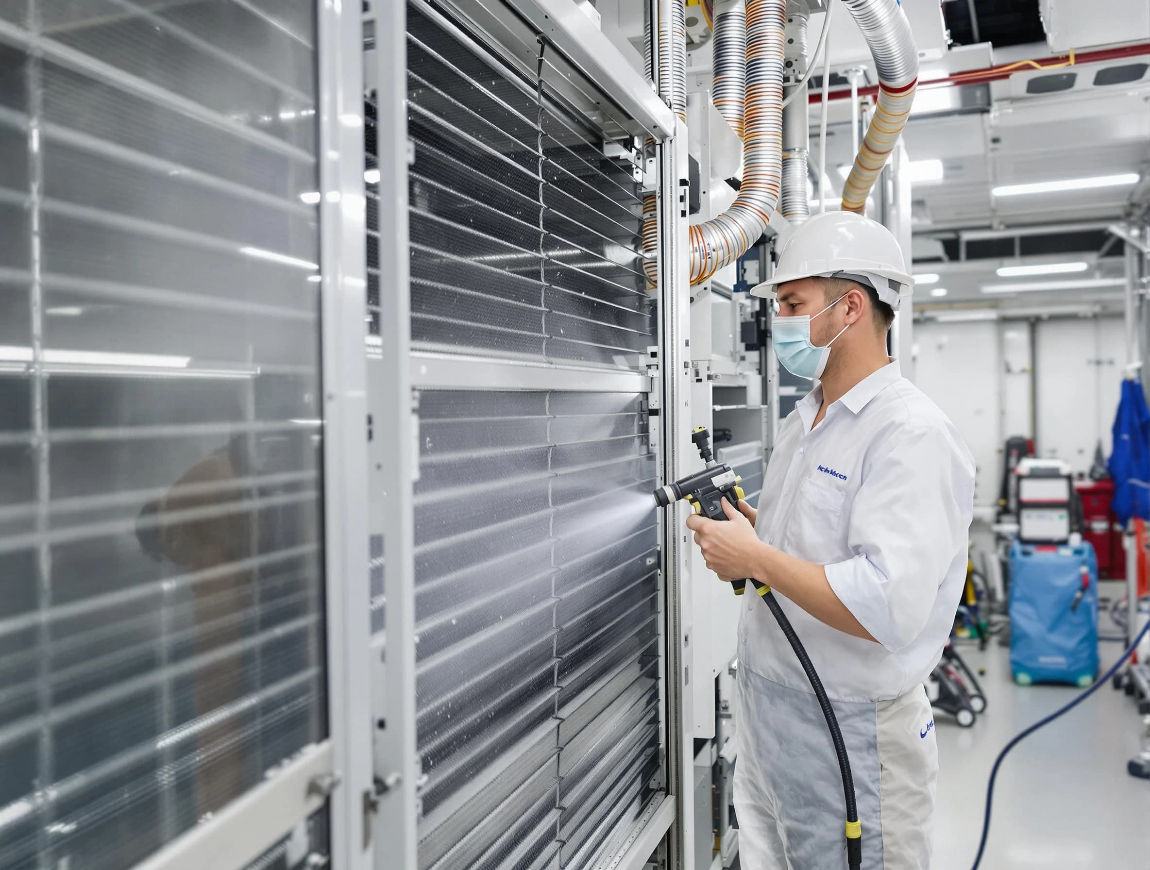 Professional AC coil cleaning by Baldwin Air Duct Cleaning in Baldwin