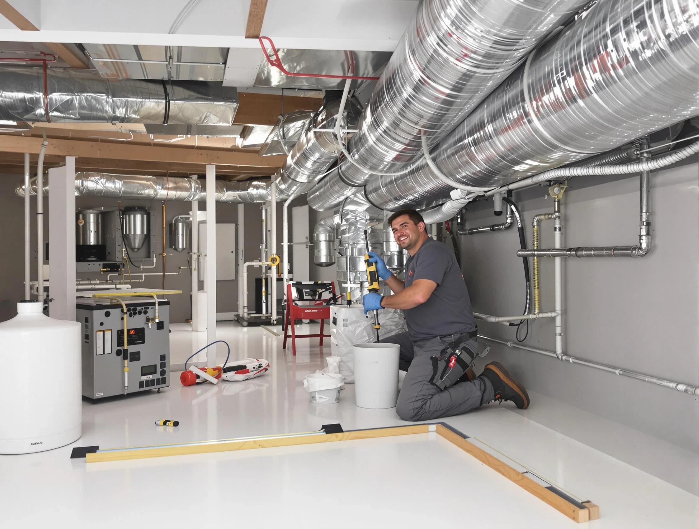 Professional duct sealing service by Baldwin Air Duct Cleaning in Baldwin