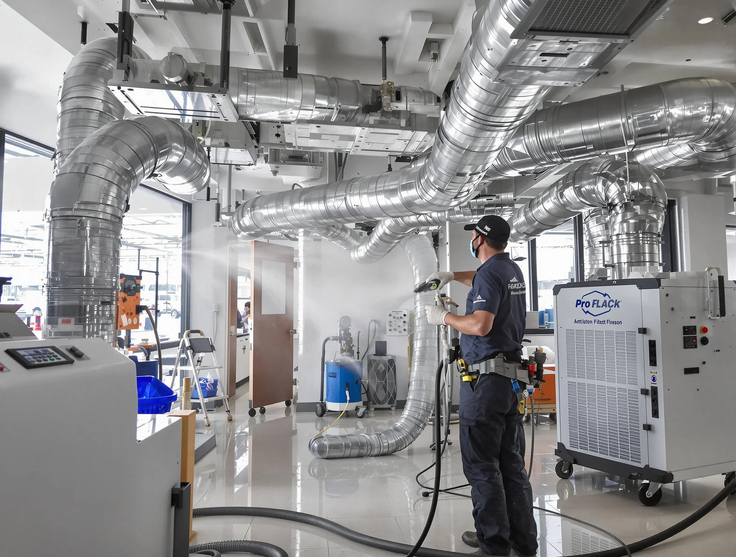 Negative Pressure Air Duct Cleaning in Baldwin