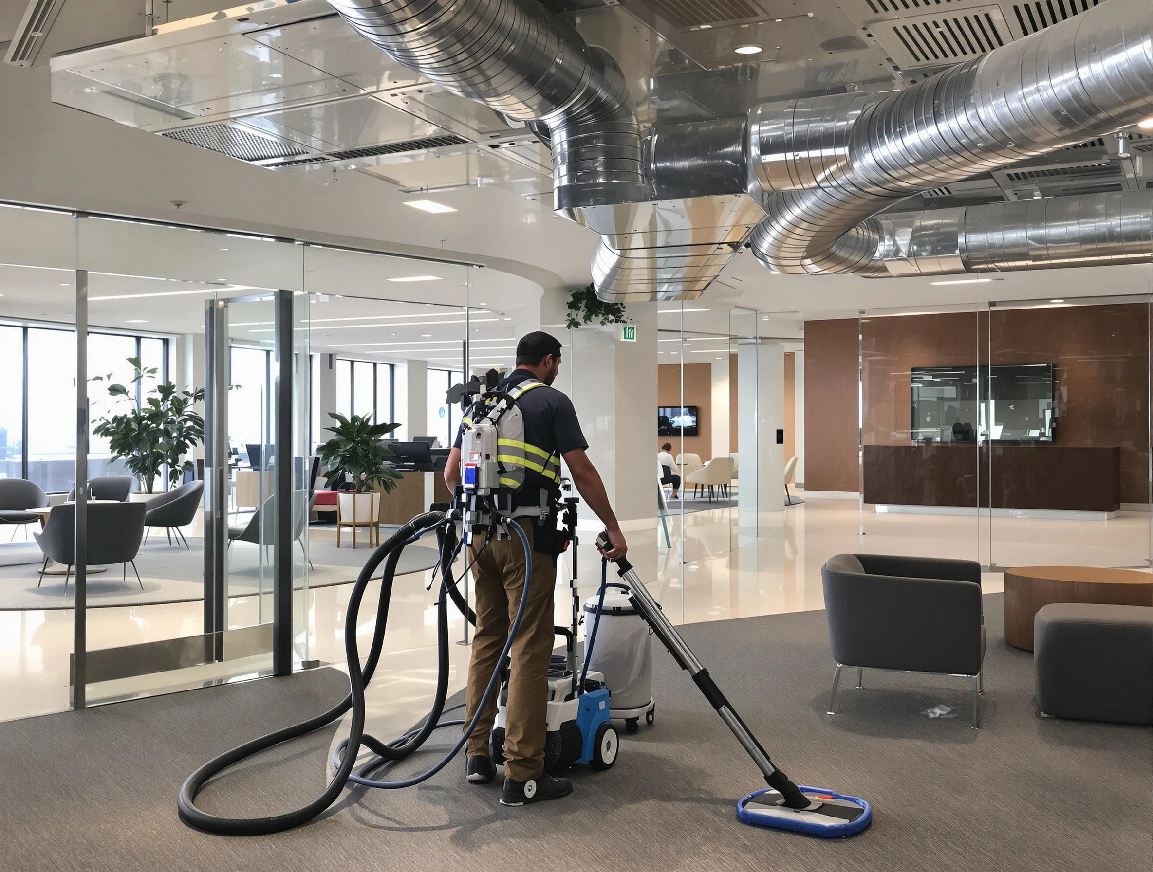 Commercial duct cleaning service by Baldwin Air Duct Cleaning in Baldwin