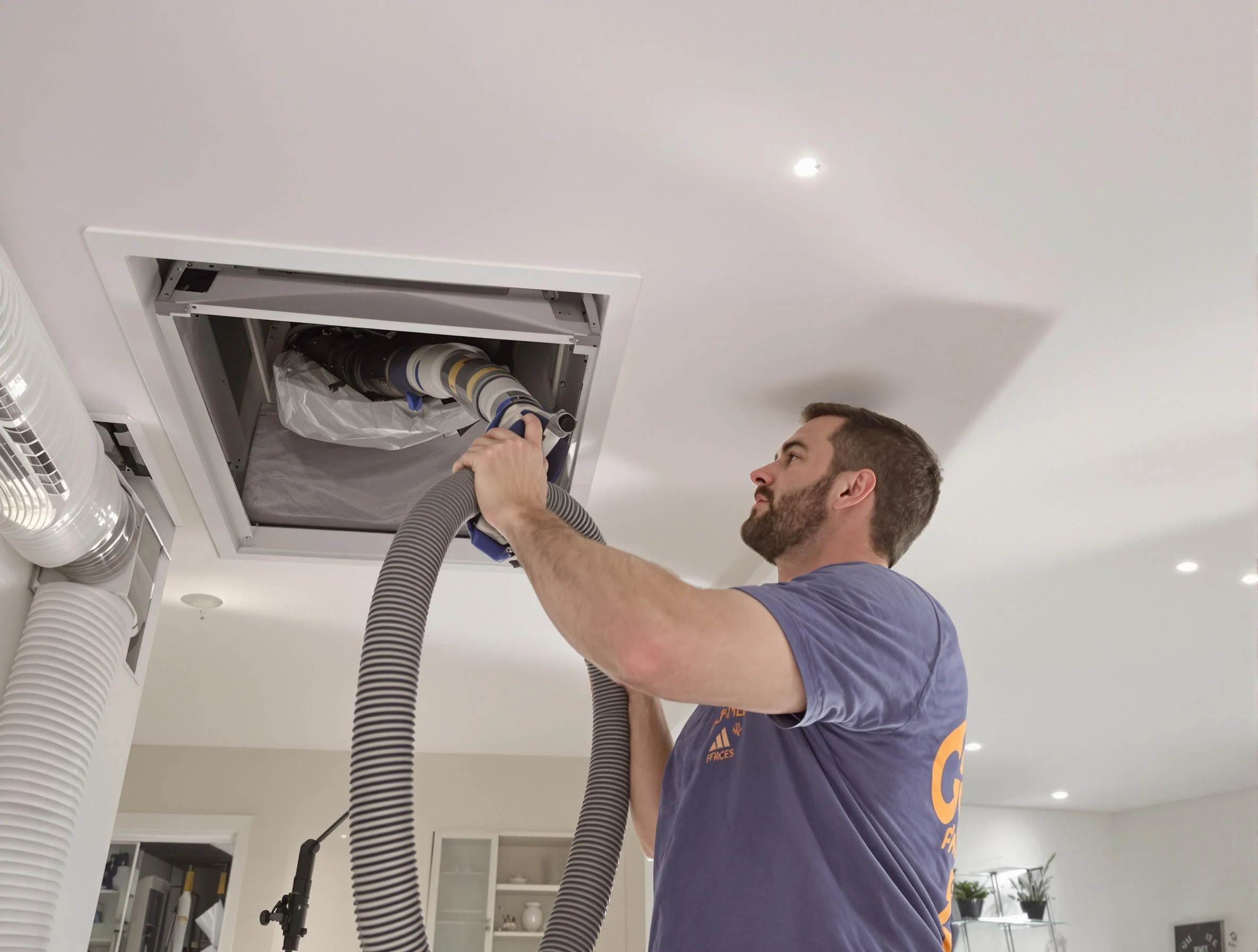 Precision indoor duct cleaning by Baldwin Air Duct Cleaning in Baldwin